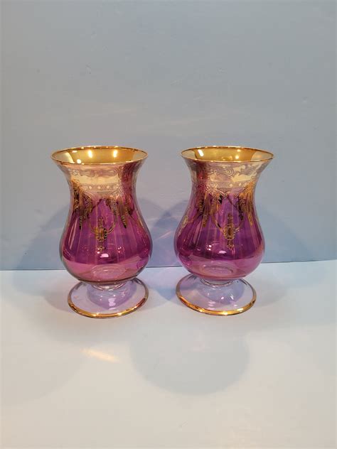 Vintage Italian Art Glass Vases - Etsy