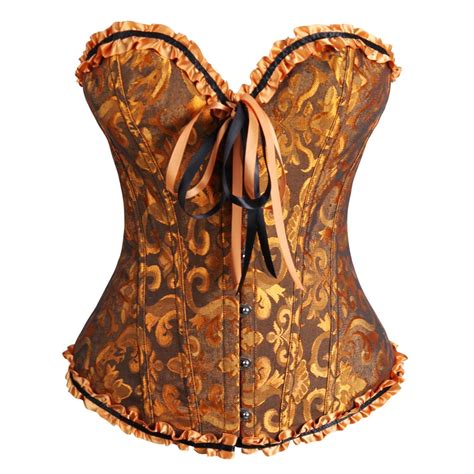 Corset Tops For Women Lace Up Back Sexy Floral Corset Lingerie Bustier Top Walmart