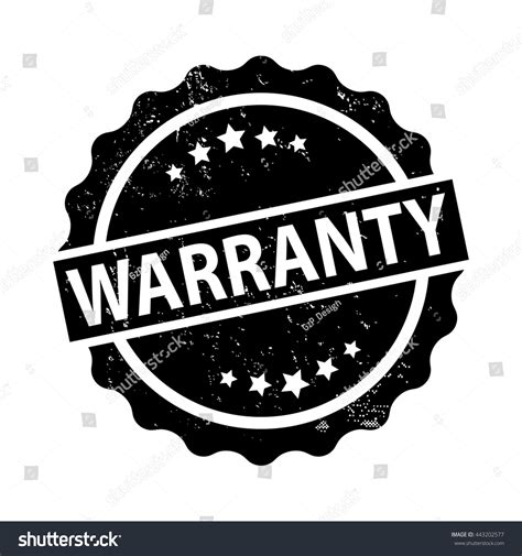 Warranty Vector Stamp Label Sticker Icon Stock Vector 443202577