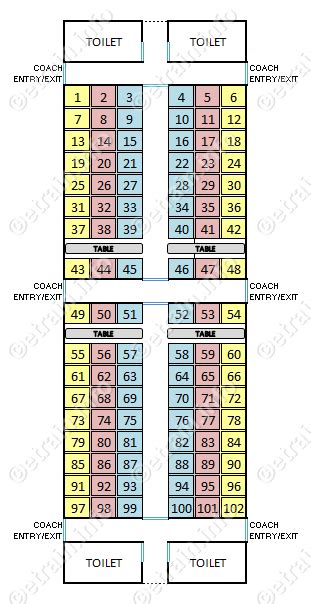 Ac 873 Seat Map - California southern Map