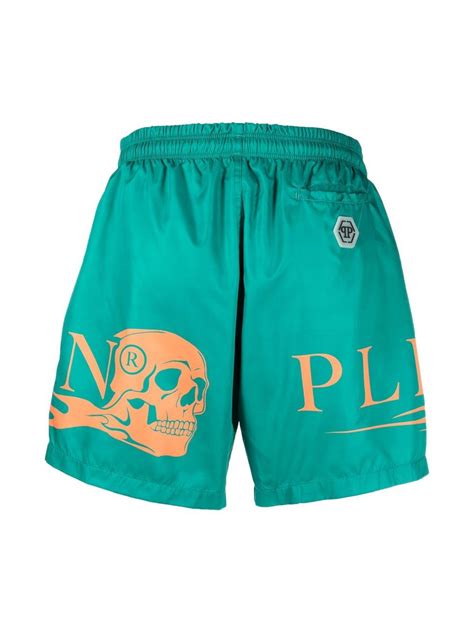 Philipp Plein Skull Print Swim Shorts Farfetch