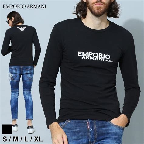 アルマーニ メンズ Tシャツ 長袖 エンポリオアルマーニ Emporio Armani ブランド ロンt インナー アンダー ロゴ