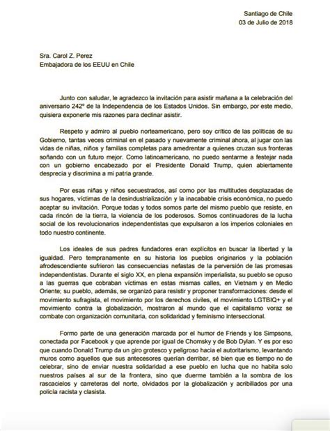 Modelo De Carta De Invitacion A Estados Unidos Compartir Carta