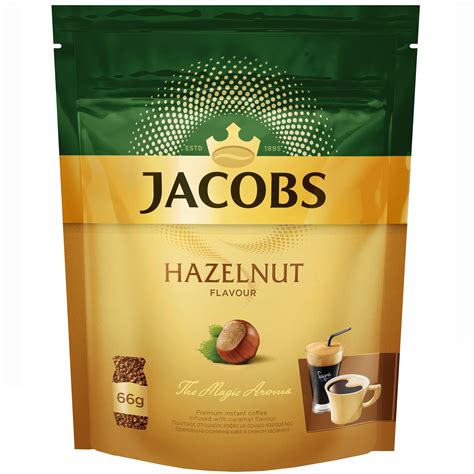 Cafea solubila, Jacobs Hazelnut, aroma de alune, 66 g - eMAG.ro