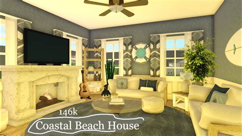 Coastal Beach House Roblox Bloxburg Speedbuild 146k Youtube