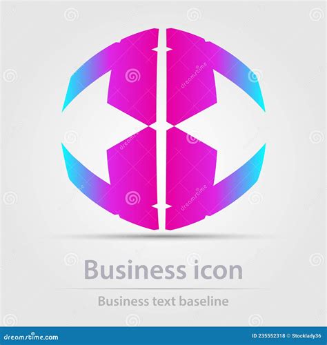 Originally Designed Vector Color Business Icon Stock Vector