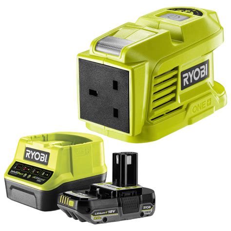 Ryobi ONE+ Battery Inverter 18V RY18BI150A-120 2.0Ah Kit