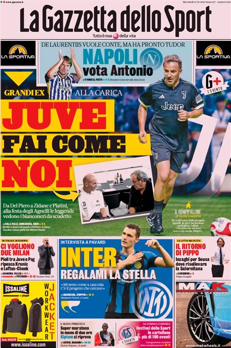 Le Prime Pagine Dei Giornali Sportivi Di Oggi In Edicola Forza Monza