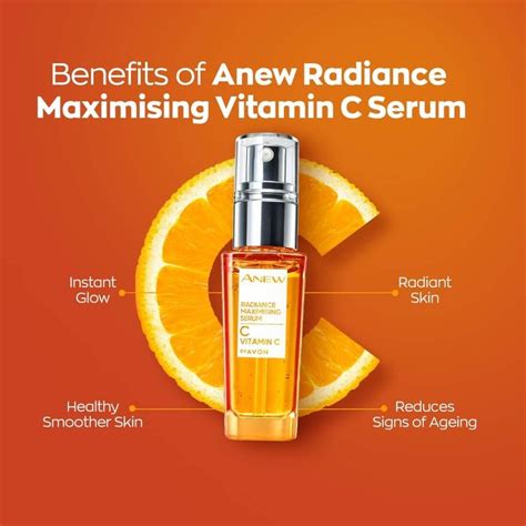 Anew Radiance Maximising Serum Vitamin C Benefits Social Media