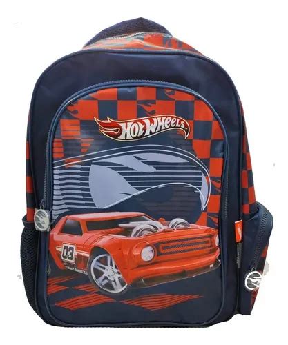 Mochila Espalda Hot Wheels Pulgadas Primaria
