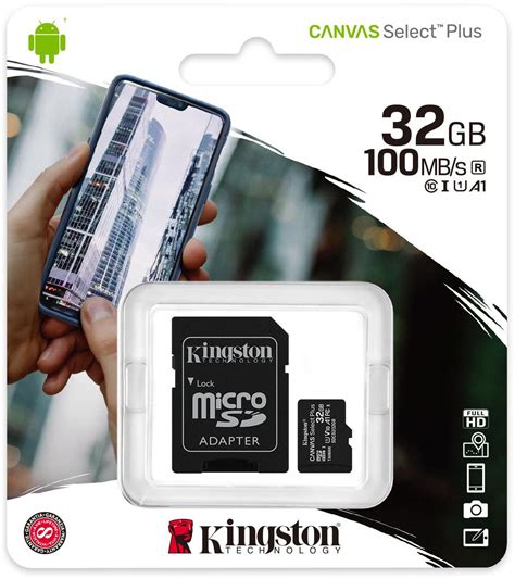 Pam Ov Karta Kingston Canvas Select Plus Gb Mb Microsdhc Cl