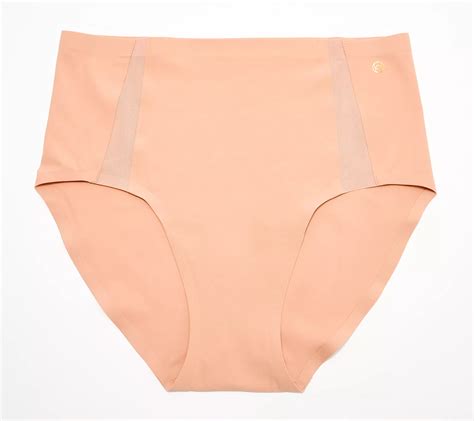 Evelyn Bobbie High Waisted Mesh Seamless Bikini Panty QVC