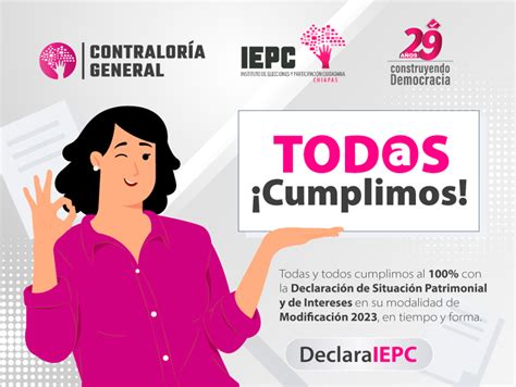 Se cumple al 100 la presentación de las Declaraciones Patrimoniales de