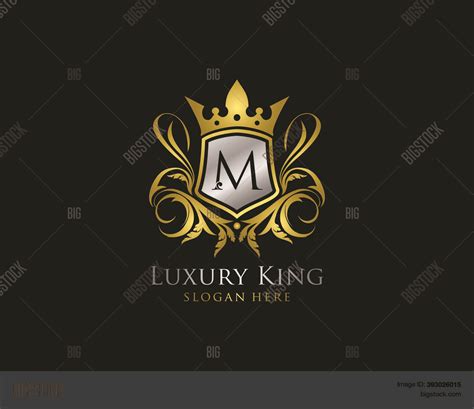 Luxury King M Letter Vector Photo Free Trial Bigstock