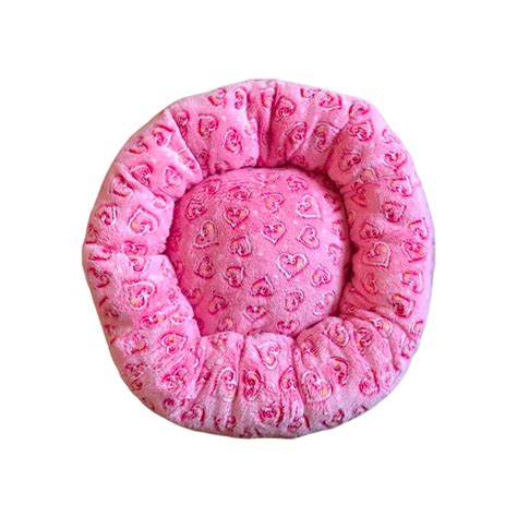 Cama Pet Nuvem Donuts Redonda de Pelúcia para Cães e Gatos m