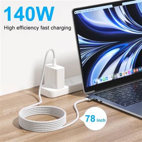 140W USB C To Magnetic 3 Cable Type C To Magsafe 3 Cable Compatible