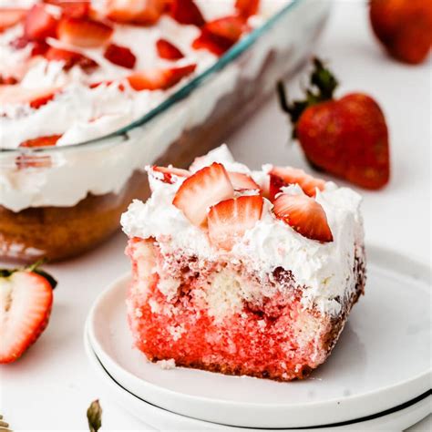 Easy Strawberry Poke Cake To Simply Inspire