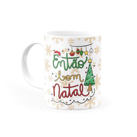 Caneca Votos De Um Feliz Natal Muita Paz E Alegria Canecas 24 Horas