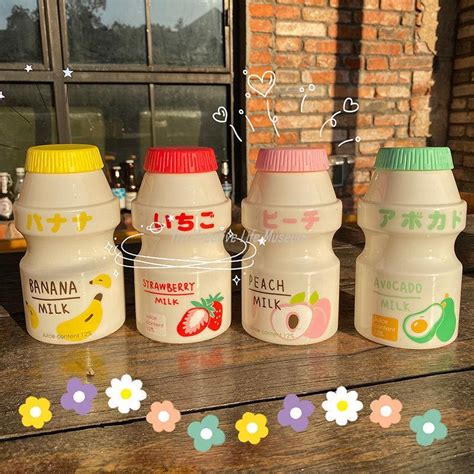 480ml Plastic Water Bottle Tour Drinking Bottle Yakult Shape Cute