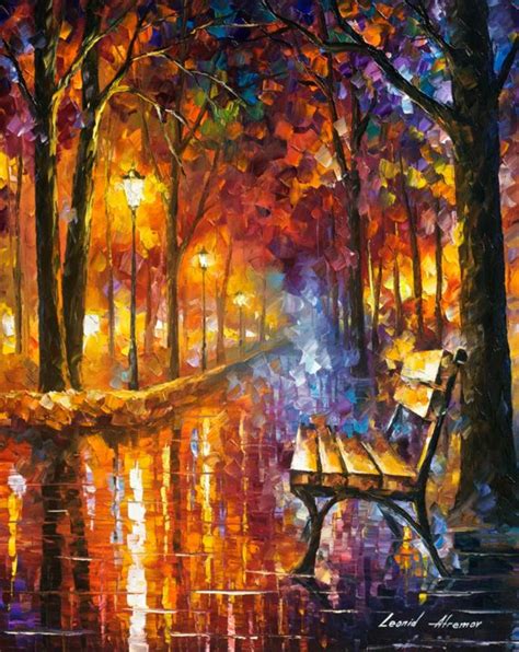 Loneliness Of Passion — Palette Knife Landscape Oil Painting On Canvas