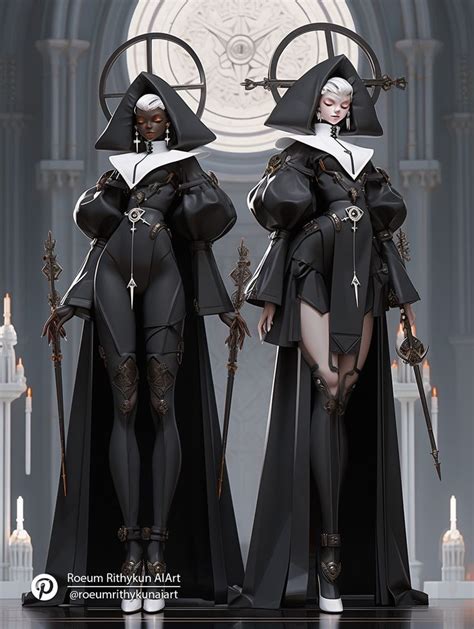 The Nun Futuristic Fashion In Female Character Design Army