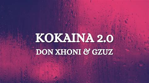 DON XHONI X GZUZ KOKAINA 2 0 Lyrics No Sound YouTube