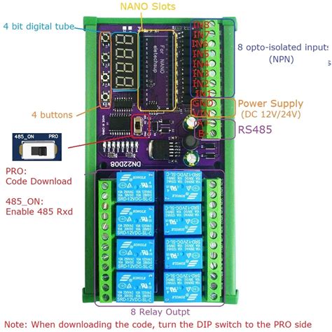 Channel V V Relay Shield Module Rs Plc Io Expanding Board For