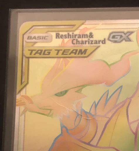 Pokemon Card Sun Moon Unbroken Bonds Reshiram Charizard Gx Secret