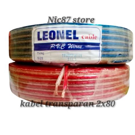 Jual Kabel Transparan 2x80 Per Meter Kabel Transparan Body Besar