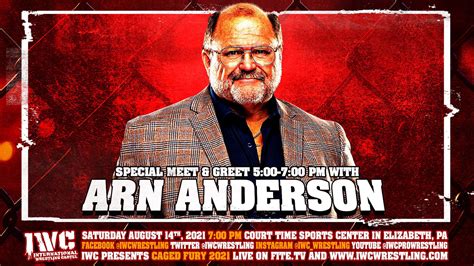 Download Arn Anderson Meet And Greet Poster Wallpaper