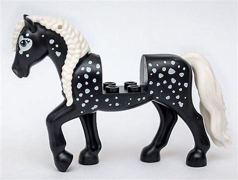 LEGO Animal Friends Black Horse with White Spots Minifigure | Fruugo CA