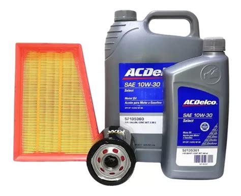 Kit Cambio Aceite Onix Turbo W Acdelco Filtros Env O Gratis