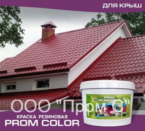 Краска резиновая для крыш PromColor купить по цене 550 ₽ в Рязани на ...