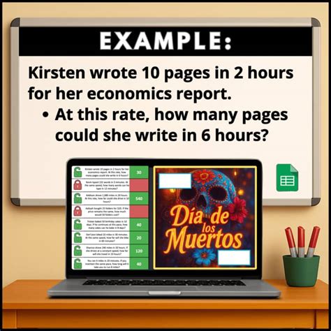 Day of the Dead Escape Room Día de los Muertos Ratios And Rates Activities