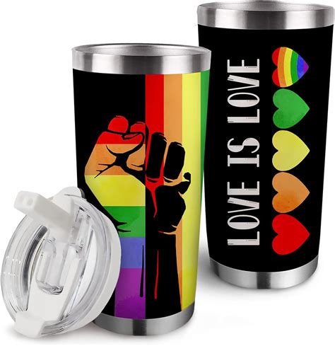 Paayna Gay Pride Love Is Love Insulated Vacuum Tumbler