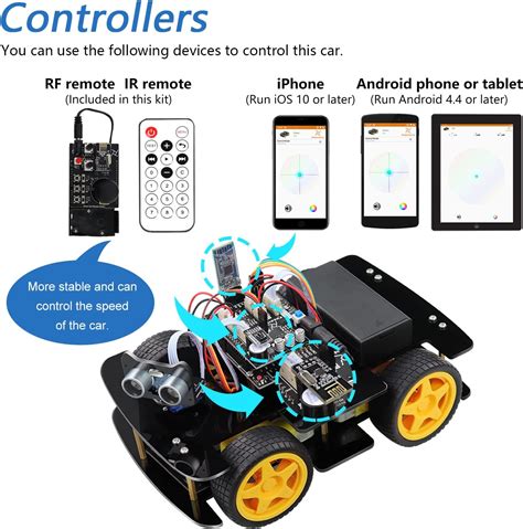 Buy FREENOVE 4WD Car Kit With RF Remote Compatible With Arduino IDE