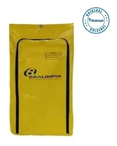 Saco Coletor Bolsa Vinil Carro Funcional Amarelo Bralimpia Frete Gr Tis