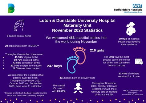 Luton & Dunstable Maternity Statistics | The Mindful Birth Group