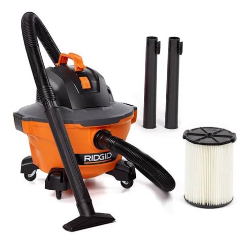 RIDGID 6 Gallon 3 5 Peak HP NXT Wet Dry Shop Vacuum With Filter