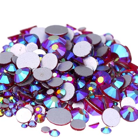 Aliexpress Buy Siam AB Color Ss3 Ss30 Non Hotfix Rhinestones