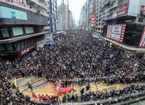 Protesters Immediately Gave Way To Emergency Today Ironically On 12th June Hong Kong Police