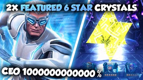 Ceo 1000000000000 2x 6 Star Featured Crystal Opening Marvel Contest Of Champions Youtube