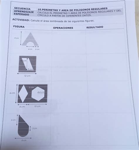 Solved SECUENCIA 10 PERIMETRO Y AREA DE POLIGONOS REGULARES