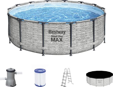 Bestway Power Steel Swim Vista Series Frame Pool Komplett Set Mit