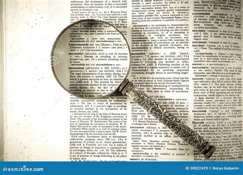 A Magnifying Glass On The Word Successful Stock Image Image Of