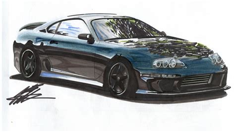 Toyota Supra Mk4 Dibujo