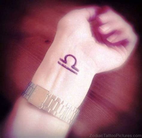 30 Best Libra Tattoos On Wrist Zodiac Tattoo Pictures