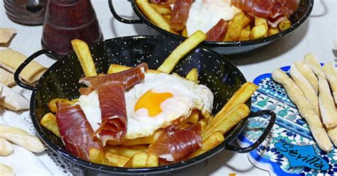 Receta De Huevos Rotos O Huevos Estrellados Con Patatas Y Jamón