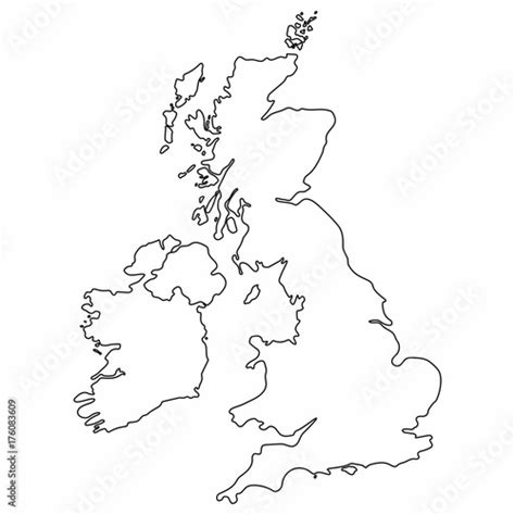 Outline Clipart England Map England Outline Map Set Graphic By | Images ...