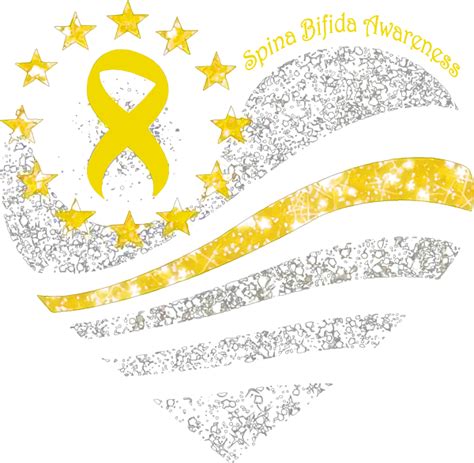 Spina Bifida Awareness Yellow Ribbon Spina Bifida Prevention For Father